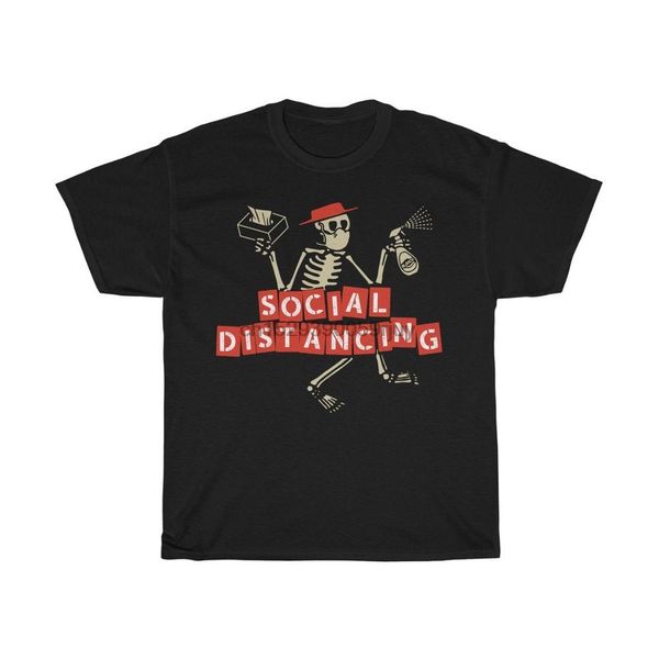 

смешной социальное дистанцирование пародия unisex толстая хлопок tee