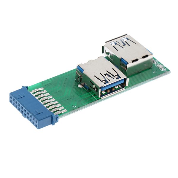 

dual port usb 3.0 female mount panel type to motherboard 20 pin adapter