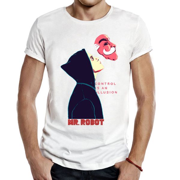 

г-н робот управления является иллюзия тис футболка мужского унисекса футболка телевидение телешоу повседневной одежды мода новизна q270