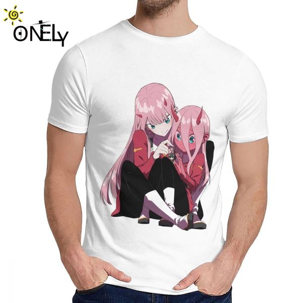 

darling in the franxx new design zero two t shirt men soft organic cotton camiseta s-6xl