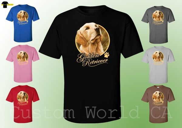 

men t-shirt - golden retriever dog image puppies very cute dogs funny men shirts cool casual pride t shirt men new