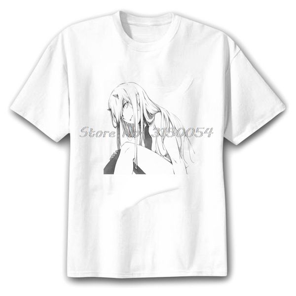 

zero two darling in the franxx prints man anime tshirt anime casual harajuku original comic tee men cotton tshirt