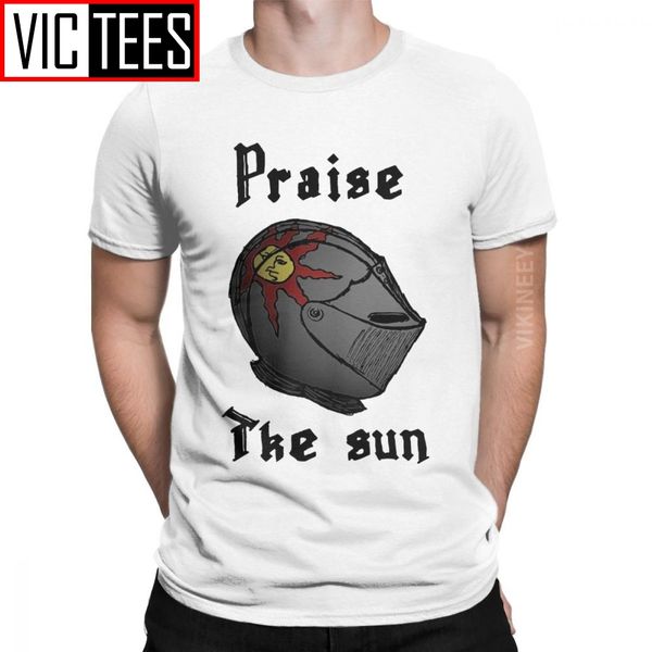 

praise the sun dark souls tshirt for men bloodborne game funny 100 percent cotton t shirt new arrival clothes