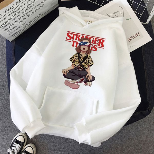 

stranger things hoodie men/woman hooded kpop sweatshirts kawaii oversized harajuku hip hop hoodies male/female funny drop shipping, Black