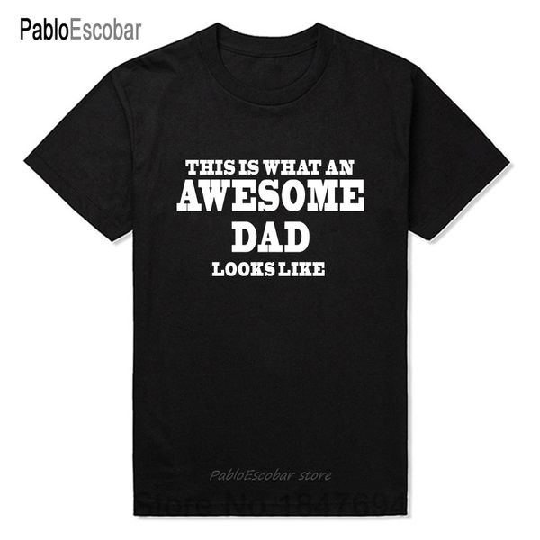 

awesome dad funny printed mens t-shirt joke gift men's casual printed t shirt