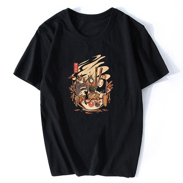 

spirited away totoro slender man japan anime t shirt men/women short sleeve cotton t-shirt vintage retro tee shirt unisex