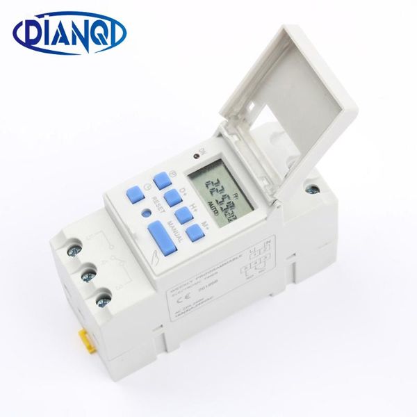 

electronic weekly 7 days programmable digital timer switch relay control 220v 230v 6a 10a 16a din rail tp8a16 no lock