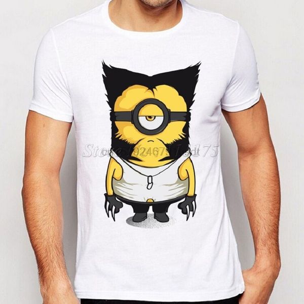 

new arrivals funny wolve minions design t shirt hipster customize printed