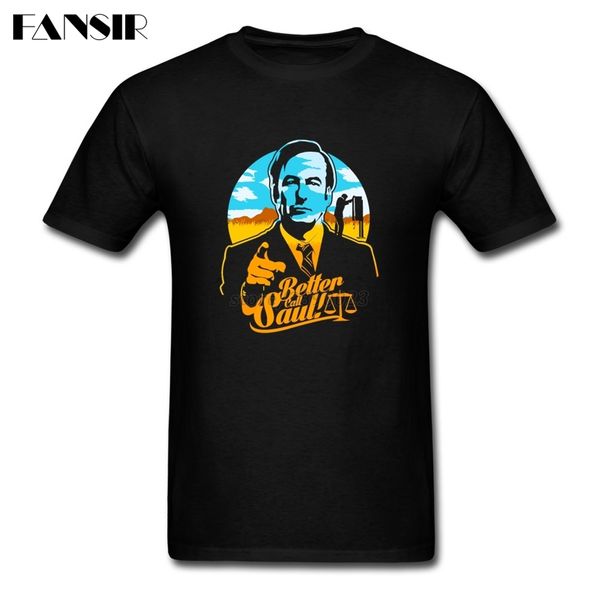 

классический стиль tee shirt мужчины мужчины лучше звоните солу breaking bad men tshirts с коротким рукавом хлопок crewneck семьи топы tee