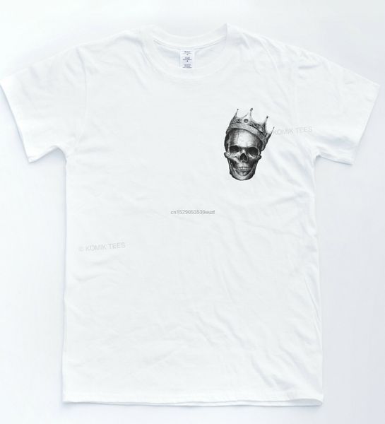 

skull crown badge t-shirt religion death sketch dark metal tee