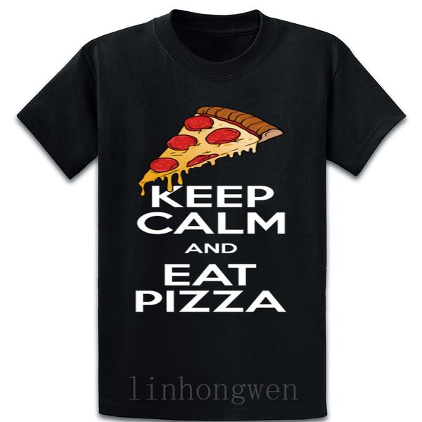 

сохраняйте спокойствие и съесть пиццу смешной тенниски моды интересные персонализированные outfit плюс размер 5xl natural spring осень с кор