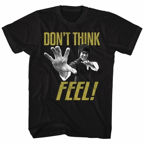 

bruce lee shirt dont think feel black t-shirt - bruce lee