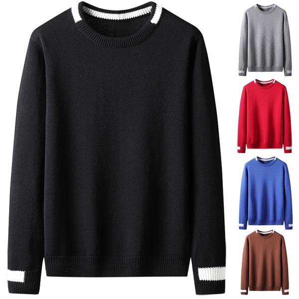 

men's sweaters varsanol mens sweater cotton winter clothes warm christmas men plus size male casual basic pullovers homme 3xl, White;black