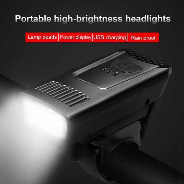 

bike lights bicycle headlight accessories outdoor lightweight 4 modes led usb rechargeable waterproof durable cycling super bright safety