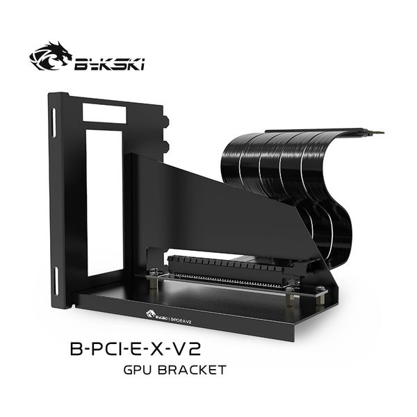 

bykski gpu stand, 7-hole слот pci-e удлинитель вертикальный держатель с кабелем для графической карты, fixed gpu pci-e встроенный