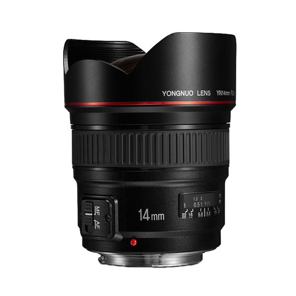 

yn 14mm f2.8 ultra-wide angle lens full frame large aperture af fixed focus lens for canon 7d 5d 70d nikon d300 d550 d3000 dslr