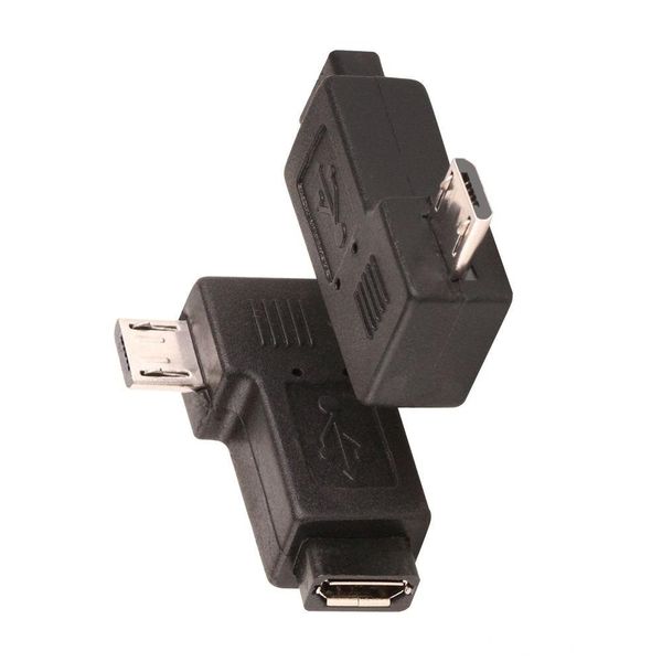 

usb connector black 90 degree right angle micro usb male to micro female plug adapters converter