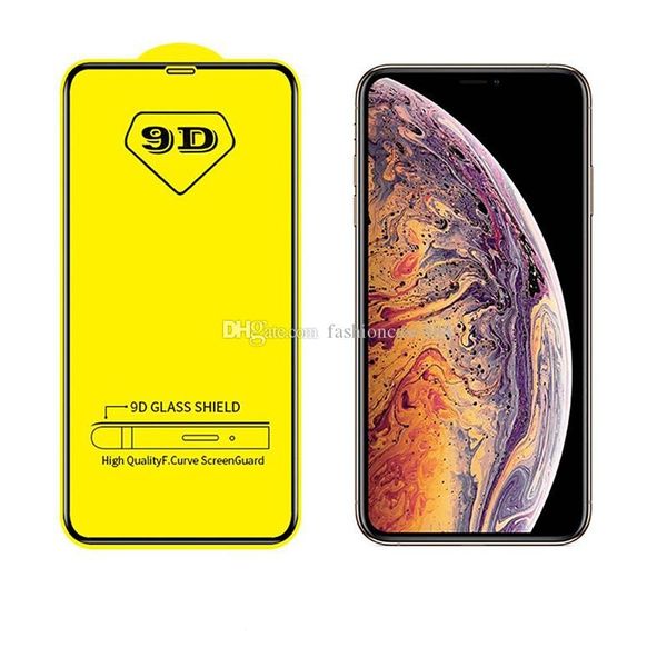 

9d tempered glass film full courage screen protector for iphone 11 pro max xs max xr 6 7 8 plus iphone se 2020 samsung a01 a31 a51 a71 a91