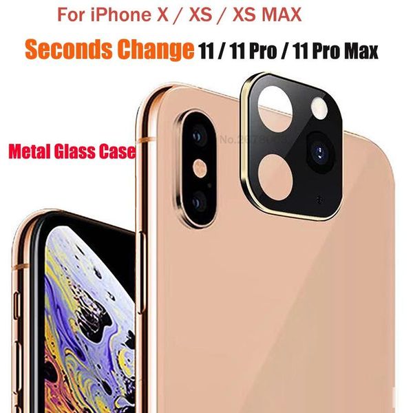 

camera lens case seconds change for iphone 11 pro max protector metal alumium ring cover for iphone x xs max x camera protective