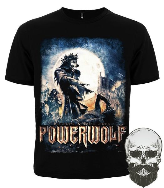 

t-shirt + singlet powerwolf powerwolf blessed possessed new men 2020 summer round neck men's t shirt
