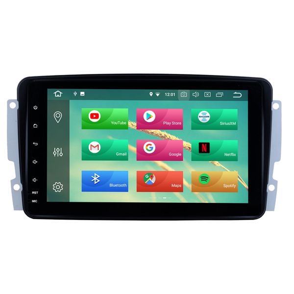 

8 inch android 10 car gps navigation for mercedes-benz clk 1998-2004 with bluetooth radio usb wifi support digital tv dvr