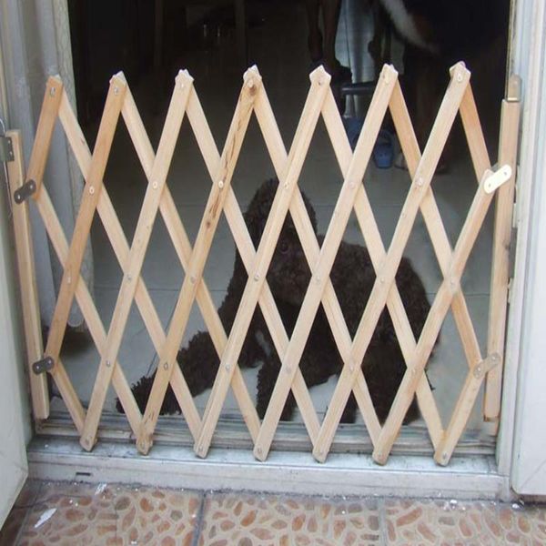 

kennels & pens folding pet cat dog barrier wooden bamboo safety gate expanding swing puppy fence door home stair simple stretchable wood