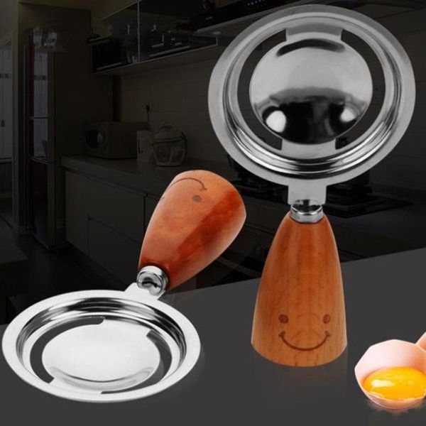 

stainless steel egg separator tool spoon egg yolk white separator metal egg separator kitchen tools f20173302