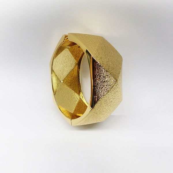 

full gold wire drawing surface bangle for women men, Black