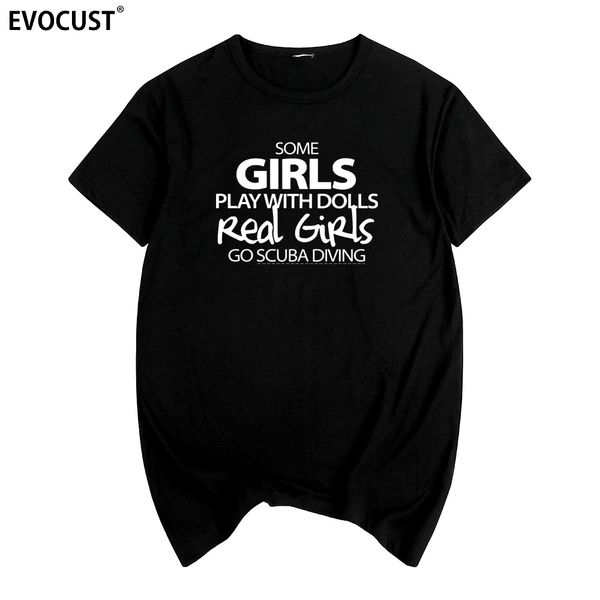 

scuba girls summer print t-shirt cotton men t shirt new women tee