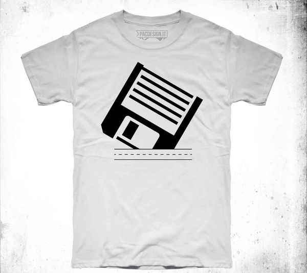 

2019 cotton casual brand t-shirt uomo floppy disk retrogames pc vintage nerd why so vintagemovie tee