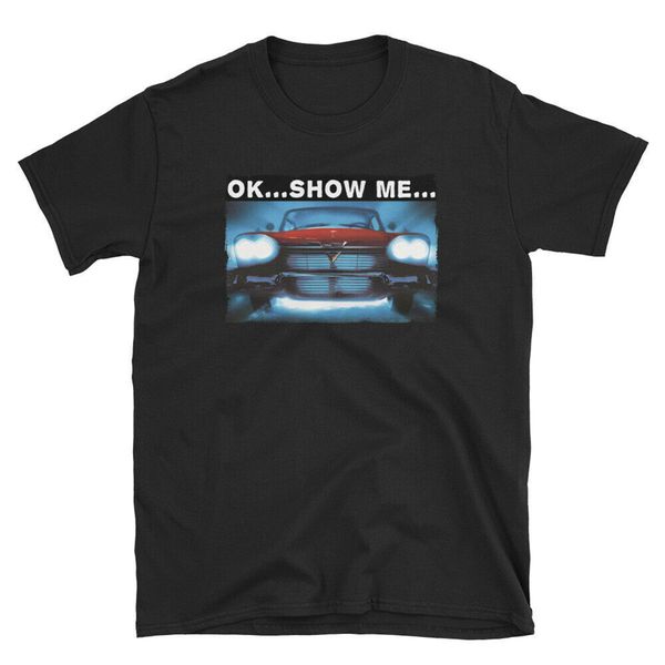 

christine t-shirt horror movie film t-shirt ok show me men clothes tee shirt