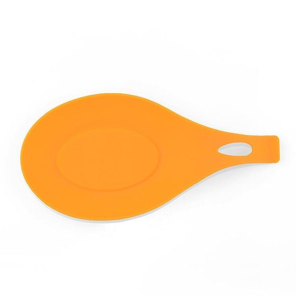 

12 colors silicone spoon mat food grade resin heat resistant placemat tray spoon pad drink glass coaster kitchen tool dhl free