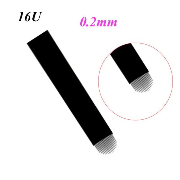 

tattoo needles arrival lamina para tebori 0.2mm 16u agulha pin permanent makeup eyebrow embroidery microblading manual pen