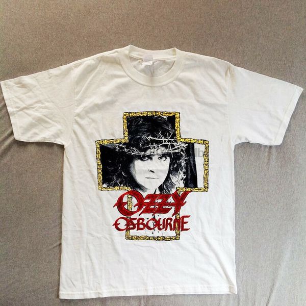 

vintage 1988 ozzy osbourne new years eve concert white t-shirt new usa size