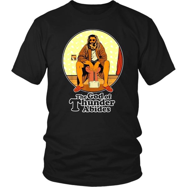 

the god of thunder abides t-shirt funny thor advenger endgame