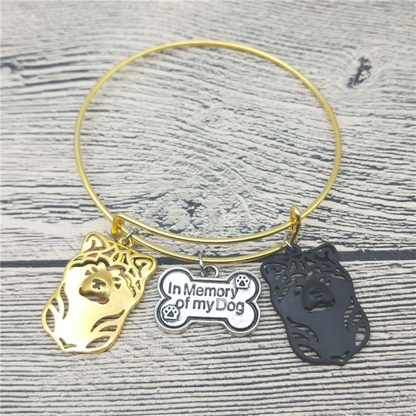 

новый акита браслеты симпатичные акита собаки браслеты браслеты моды для животных pet украшения, Black