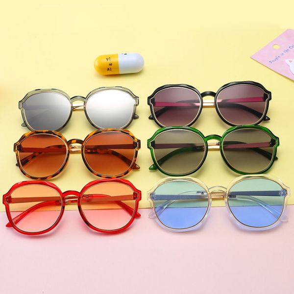 

2020 vintage round metal frame style sunglasses brand design acrylic material lenses 1940 uv400 protection eyewear, White;black