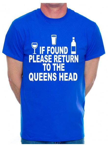 

пользовательские mens t shirt если найдено return to queens head pub выберите ваш pub имя