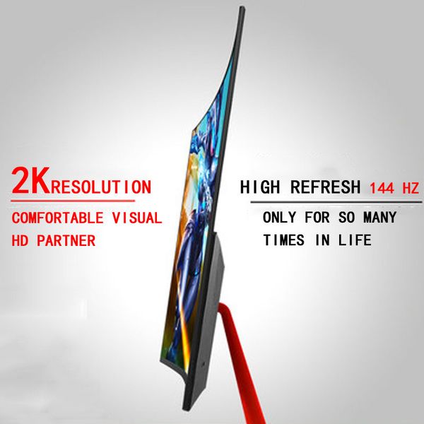 

27in 2k display curved surface 144hz esports game screen deskpc hd 165hz display office home game monitor super large screen