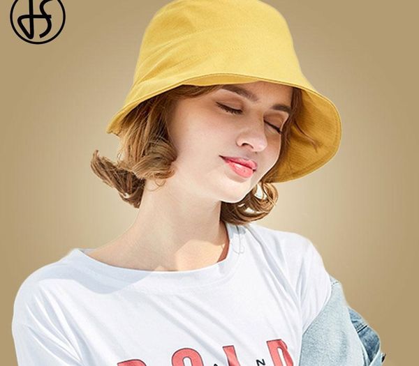 

fs solid color yellow foldable bucket hat wide brim sun hats for women fisherman outdoor beach cap hats, Blue;gray