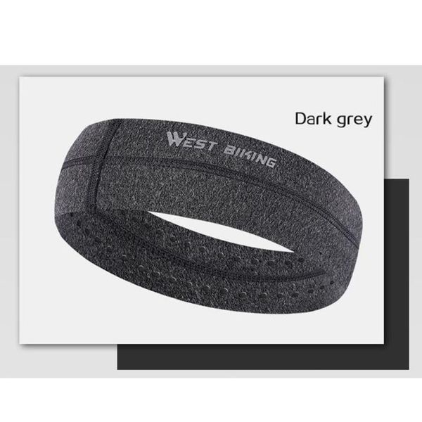

for fishing sports headband gray red 22.5cm*5cm west biking quick drying, Black