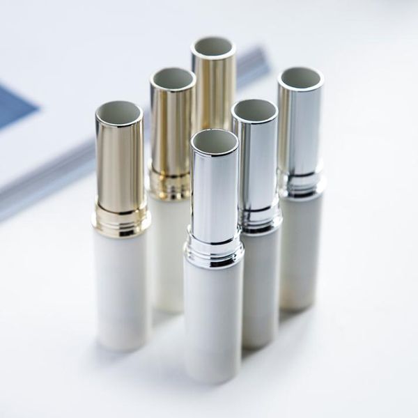

11mm white lipstick tube diy empty refillable lip balm cosmetic packaging container fast shipping sn1475