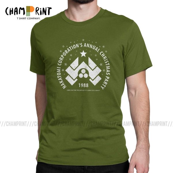 

men nakatomi corporation's annual christmas party 1988 t shirts die hard tees bruce willis movie clothing gift idea t-shirts
