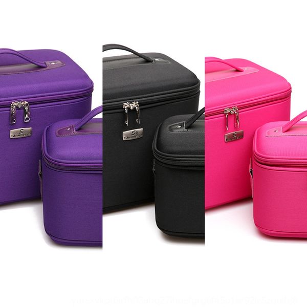 

large bagcosmetic bag capacity case beauty tattoo nail kit solid color simple cosmetic bag portable shoulder rws2y