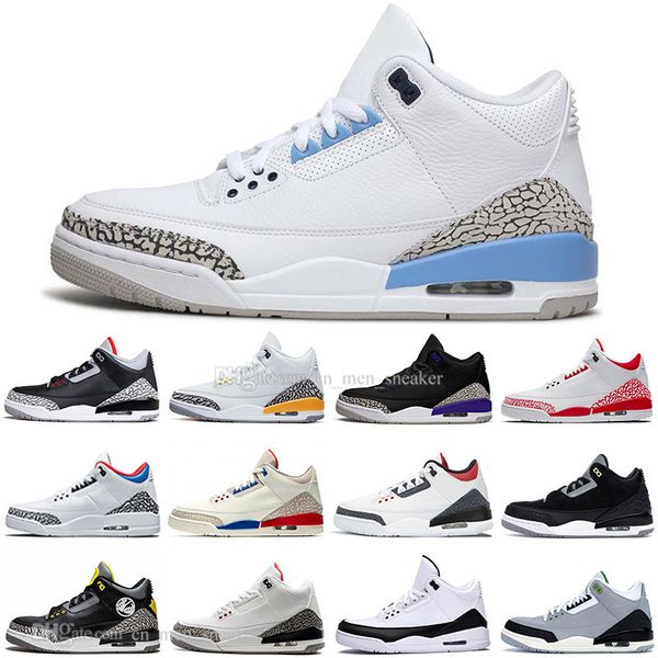 

3 new seoul laser orange mens basketball shoes chicago black cement fragment denim fire red pit crew men sports designer trainers sneakers, White;red