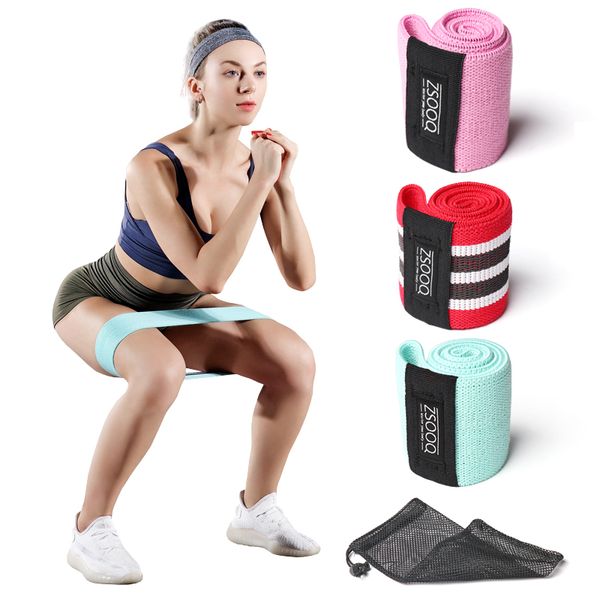 

resistance bands hip training band yoga bodybuilding pilates expander booty crossfit exercise workout fabric equipment