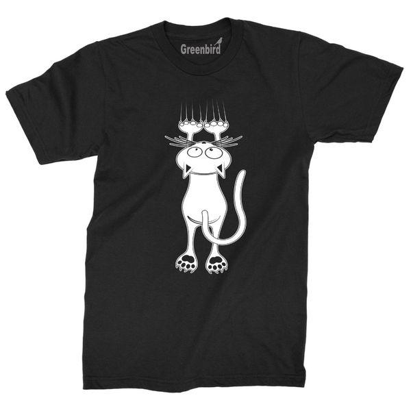 

2020 новый 100% хлопок верхнего качества cat падение t-shirt смешные летние каникулы котенок спасения животных 100% хлопка tee men summer