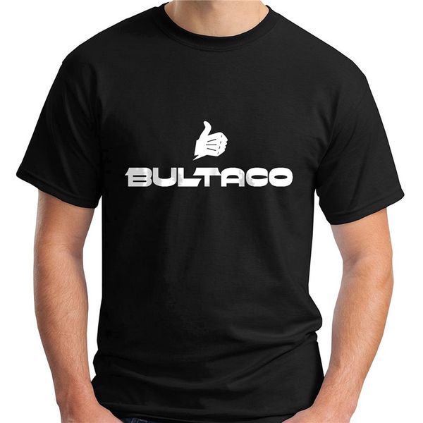 

new bultaco logo short sleeve black men's t-shirt size s-3xl brand fashion tee shirt