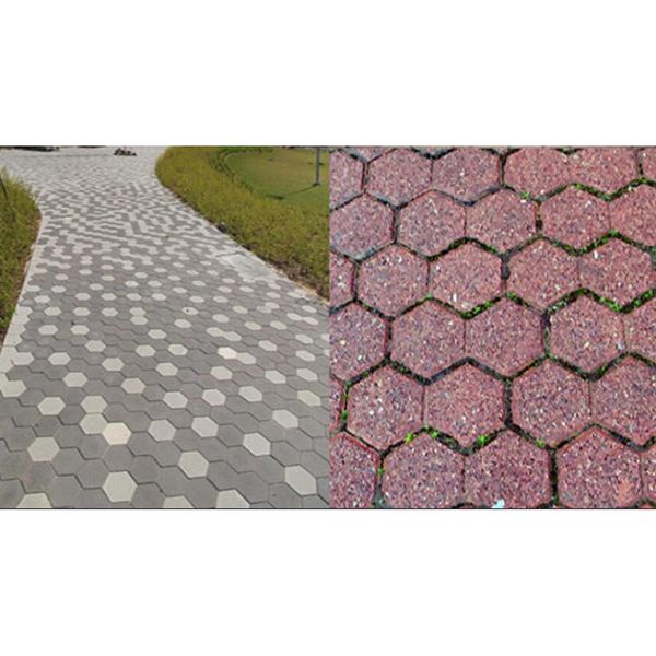 

7-hexagon walk maker concrete stepping stone mold garden pathway mold