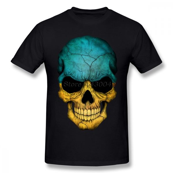 

ukrainian flag skull t-shirt for men plus size cotton team tee shirt 4xl 5xl 6xl camiseta